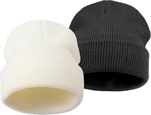 Dreshow Vintermössa 2-Pack Vit/Svart