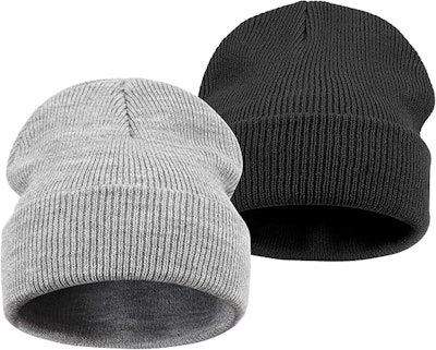 Dreshow Vintermössa 2-Pack Grå/Svart