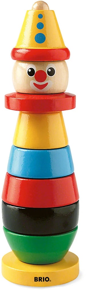 BRIO 30120 Clown Stapelleksak I Trä