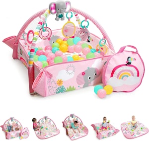 Bright Starts 5-i-1 Babygym Rosa
