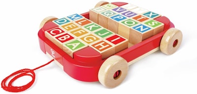 Hape Dragleksak Med Byggklossar
