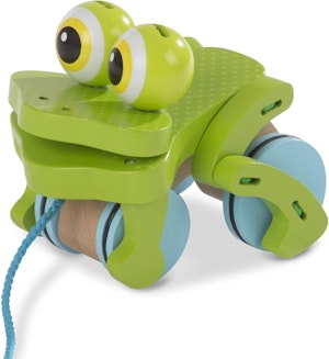 Melissa & Doug dragleksak glad groda