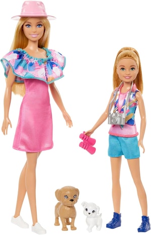 Barbie och Stacie dockset med två hundar