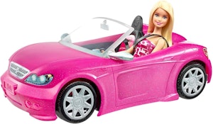 Barbie Bil Glam Pop Cabriolet med barbiedocka
