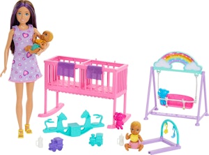 Barbie Skipper Barnvakt Tvillingar Med Tillbehör