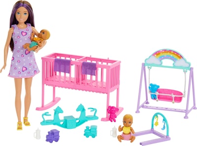 Barbie Skipper Barnvakt Tvillingar Med Tillbehör