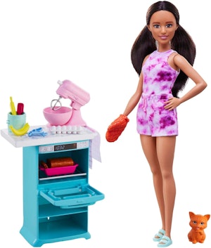 Barbie Kök Med Docka Lekset