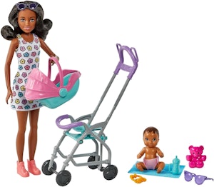 Barbie Skipper Barnvakt Med Vagn