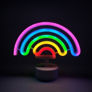 Sparkaura Nattlampa Neon Regnbåge