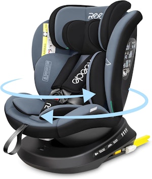 Reecle I-Size 360 Svängbar Bilbarnstol Med Isofix Svart