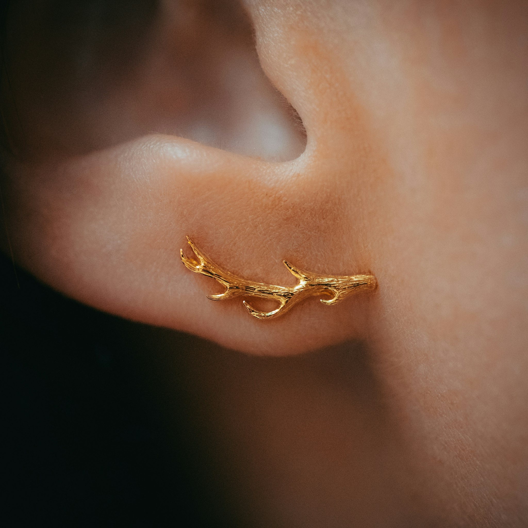Vilda örhängen guld