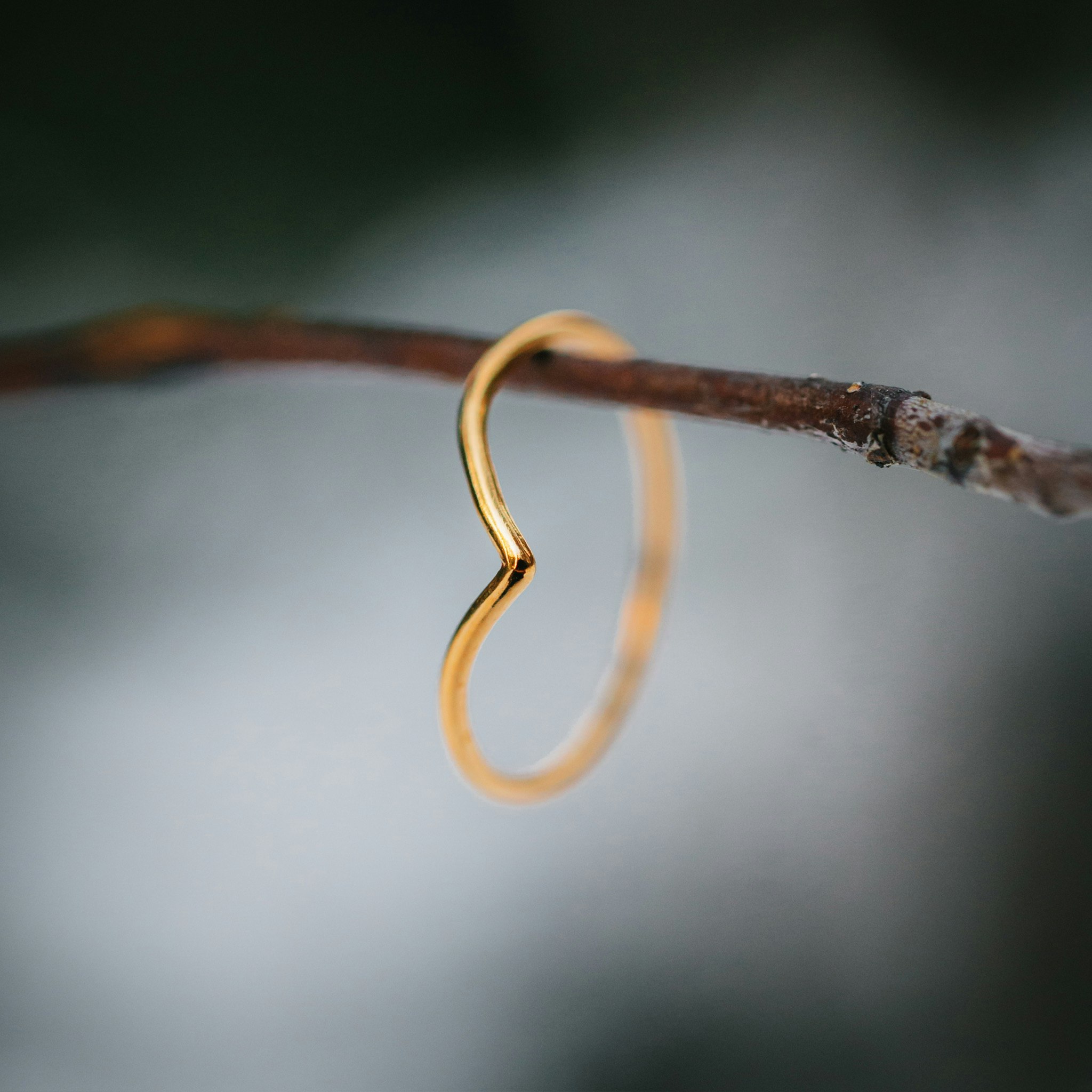 Trolsk fingertoppsring guld