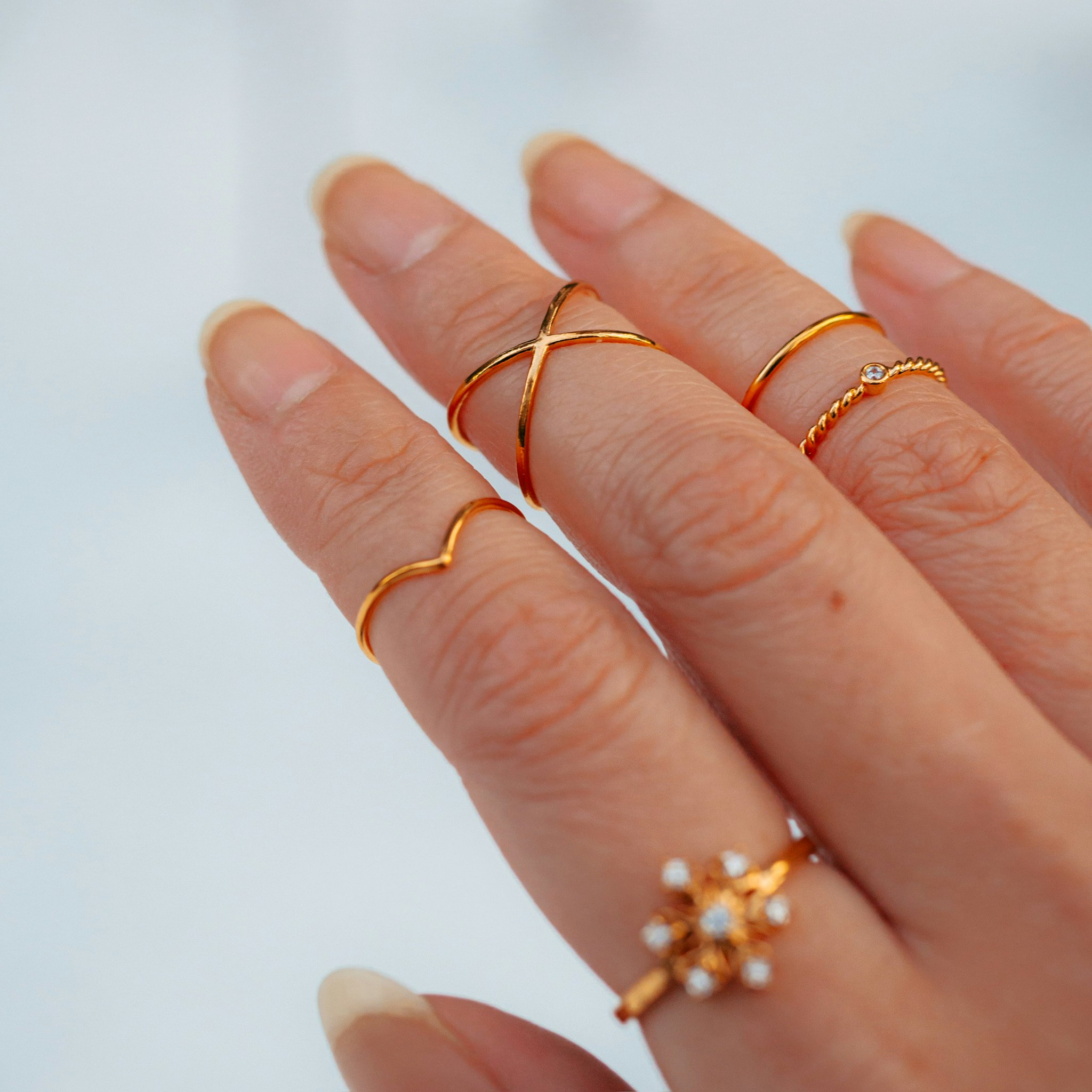 Sann fingertoppsring guld