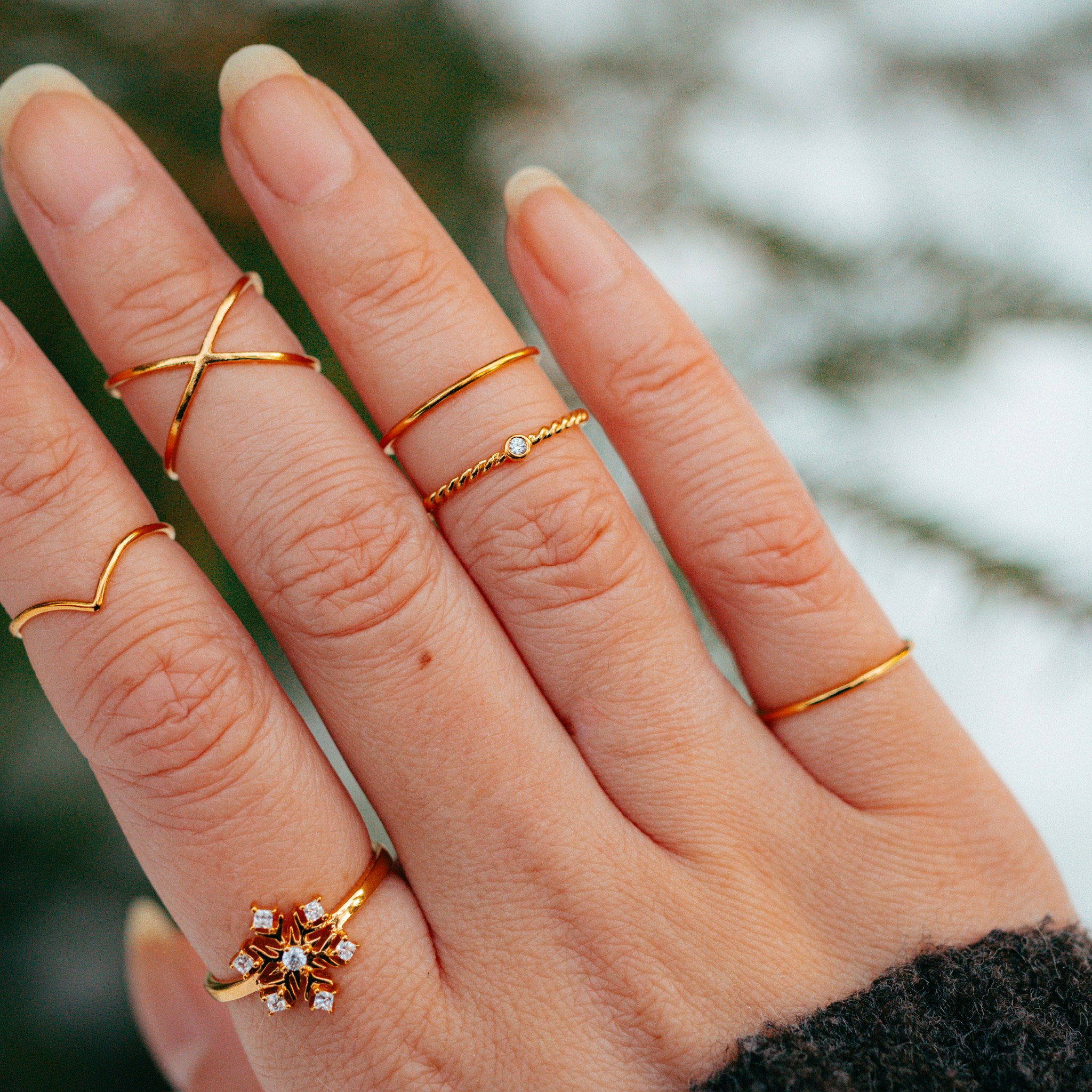 Sann fingertoppsring guld