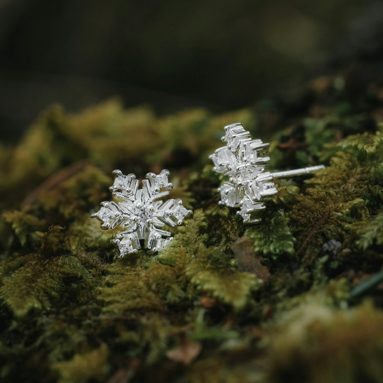 Snöflinga örhängen
