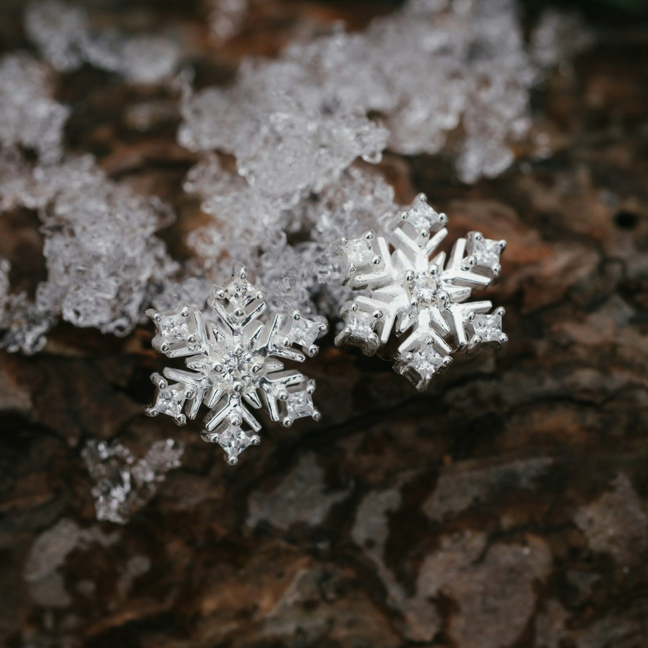 Snöflinga örhängen
