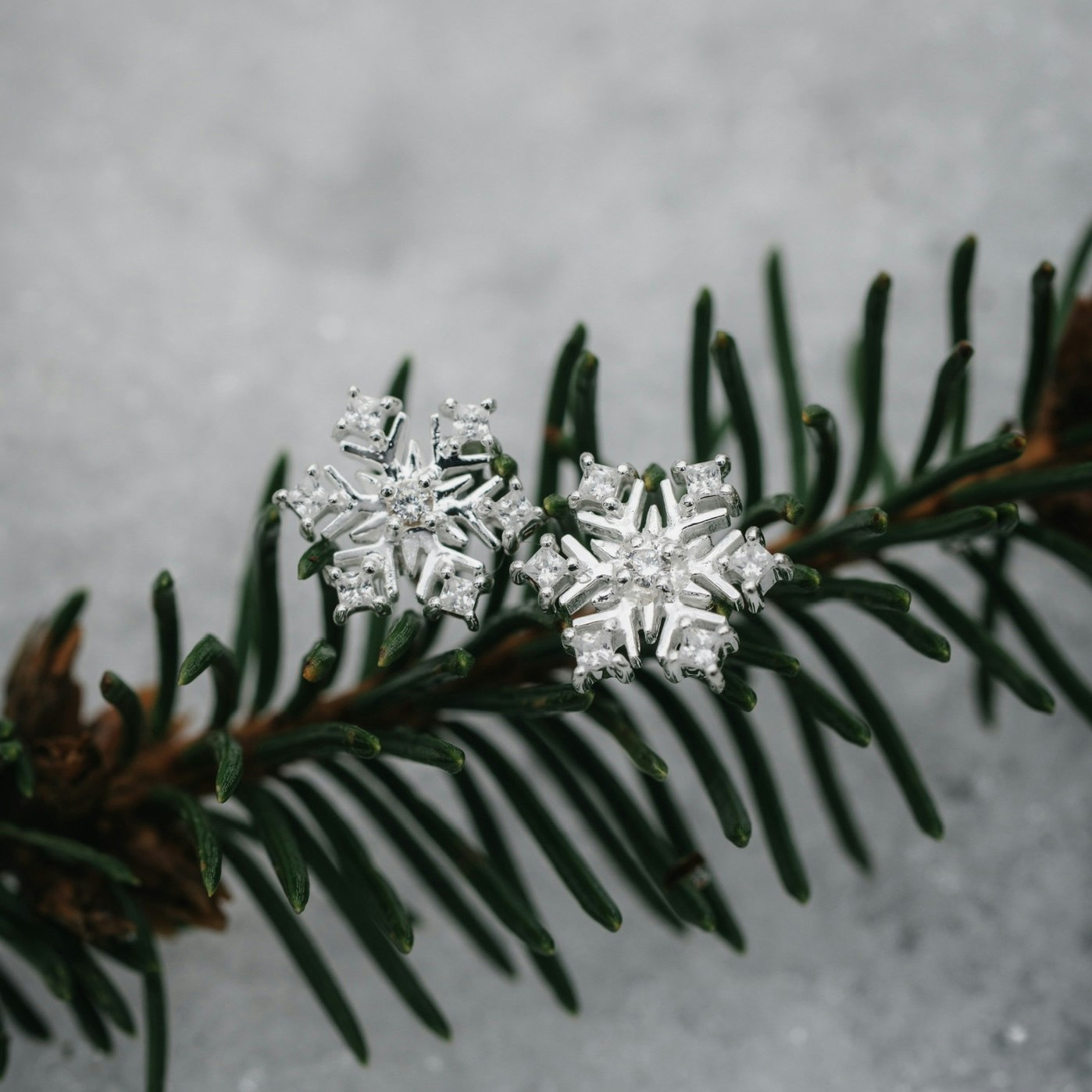 Snöflinga örhängen