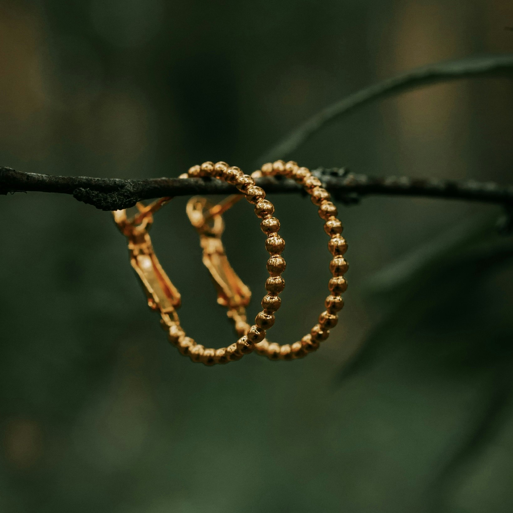 Pärla hoops guld - Outlet
