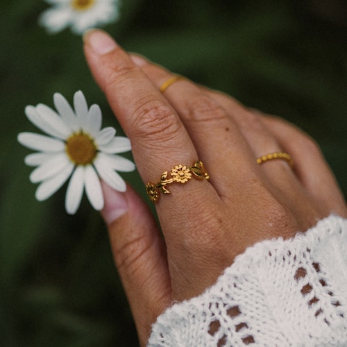 Sommardröm ring guld storlek XXL - Outlet