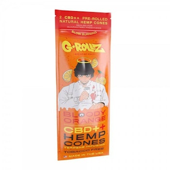 G-Rollz CBD++ Hemp Cones Bloody Orange