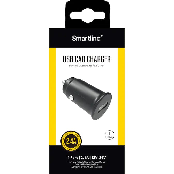 Billaddare Smartline USB 2,4A