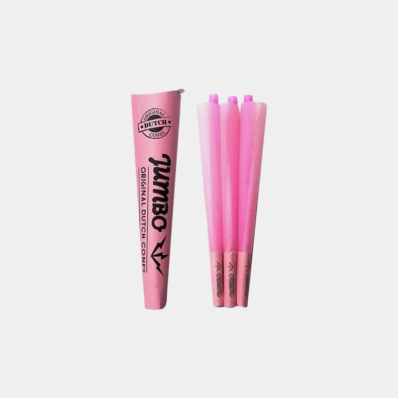 Jumbo Pink Pre-Rolled King Cones 3-Pack
