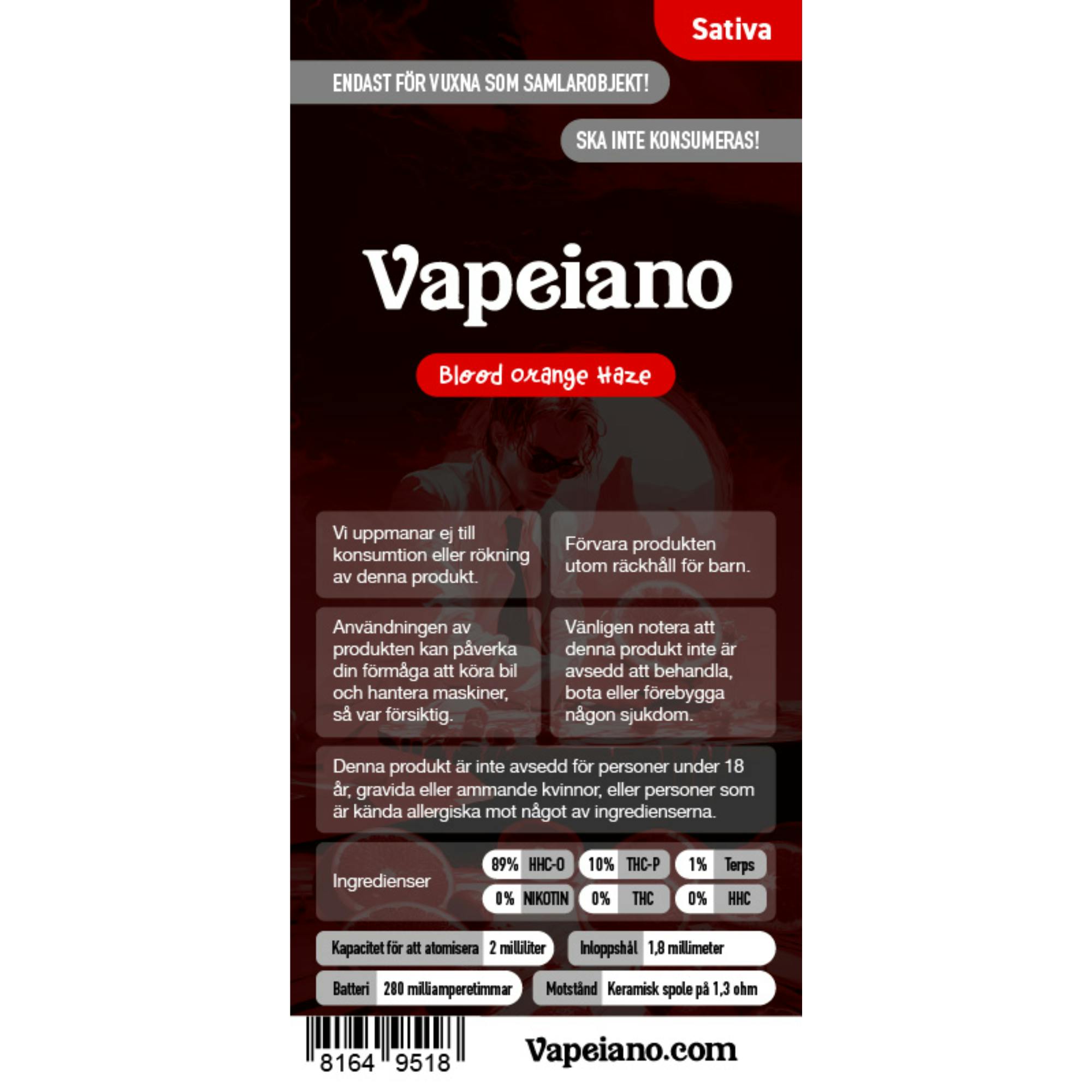 Vapeiano THC-P 10% (2ml)