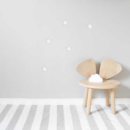 Vita små stjärnor väggklistermärken, Stickstay 