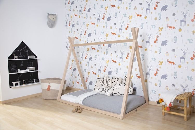 Childhome, tipi house bed 90x200 cm, natural Childhome, tipi house bed 90x200 cm, natural