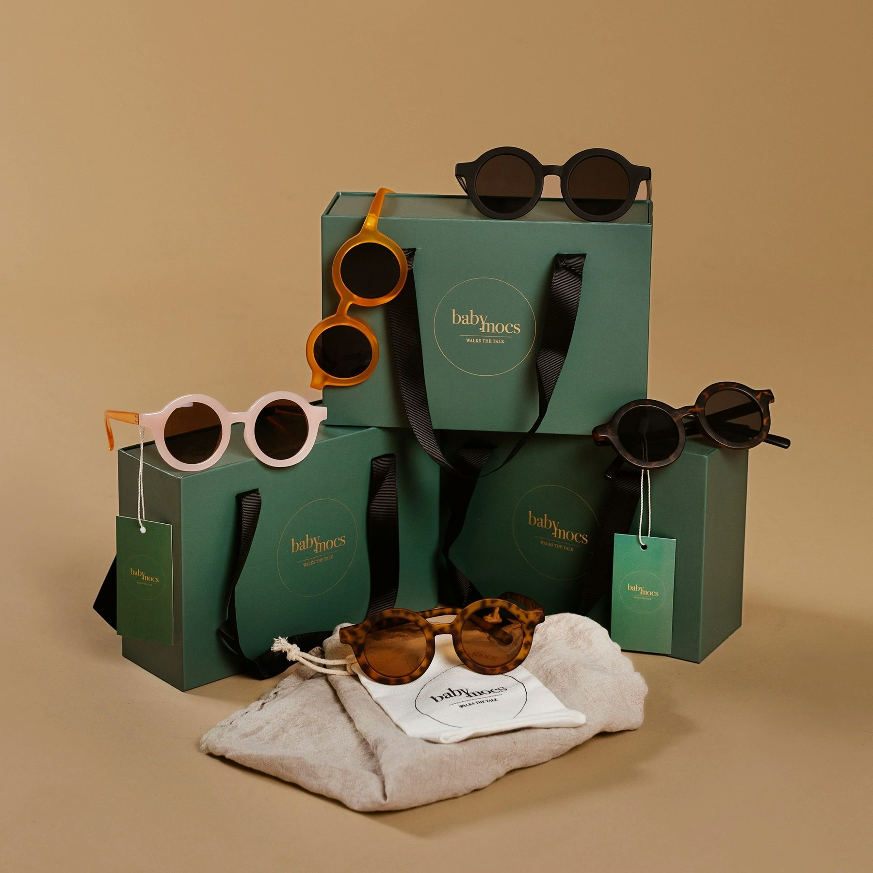 BabyMocs, sunglasses for children, Classic Beige 