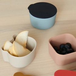 Liewood, Toto 4-pack snackskålar i silikon, Blue multi mix