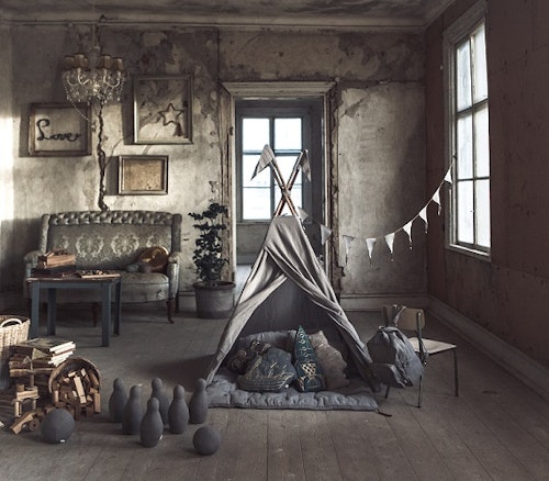 Numero 74, tipi tent for the children's room, Silver Grey