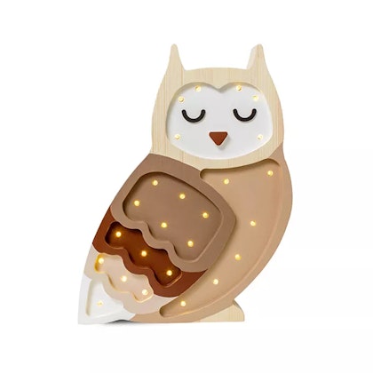 Little Lights, Night light for the children's room, Owl brown