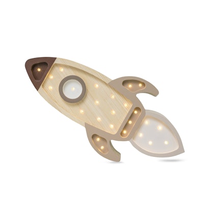 Little Lights, Night lamp for the children's room, Space rocket Cappuccino