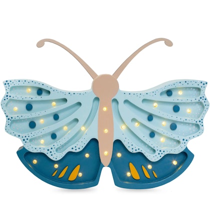 Little Lights, Night light for the children's room, Butterfly Daisy Blue