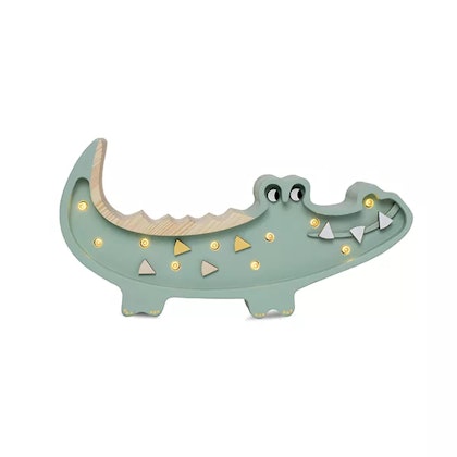 Little Lights, Night light for the children's room, Crocodile mini light green