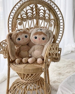 Caramel rabbit, large doll with name