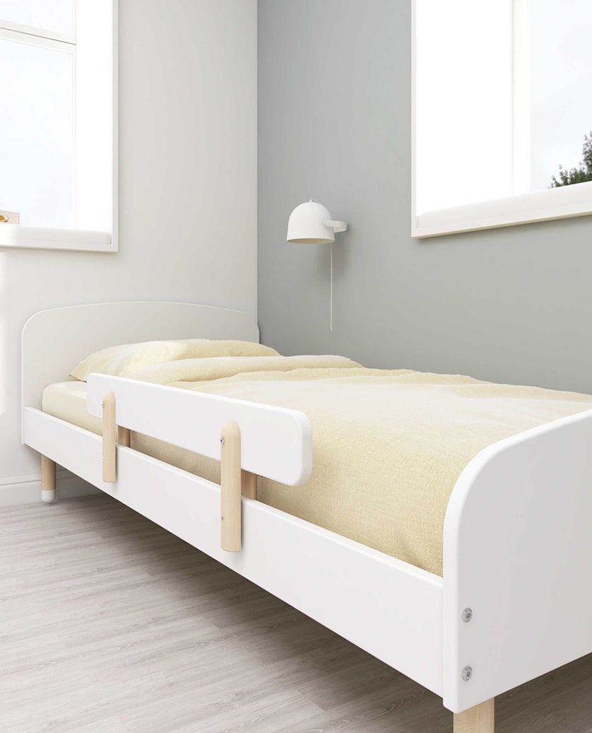Flexa, single bed 90x190 cm Dots, white 