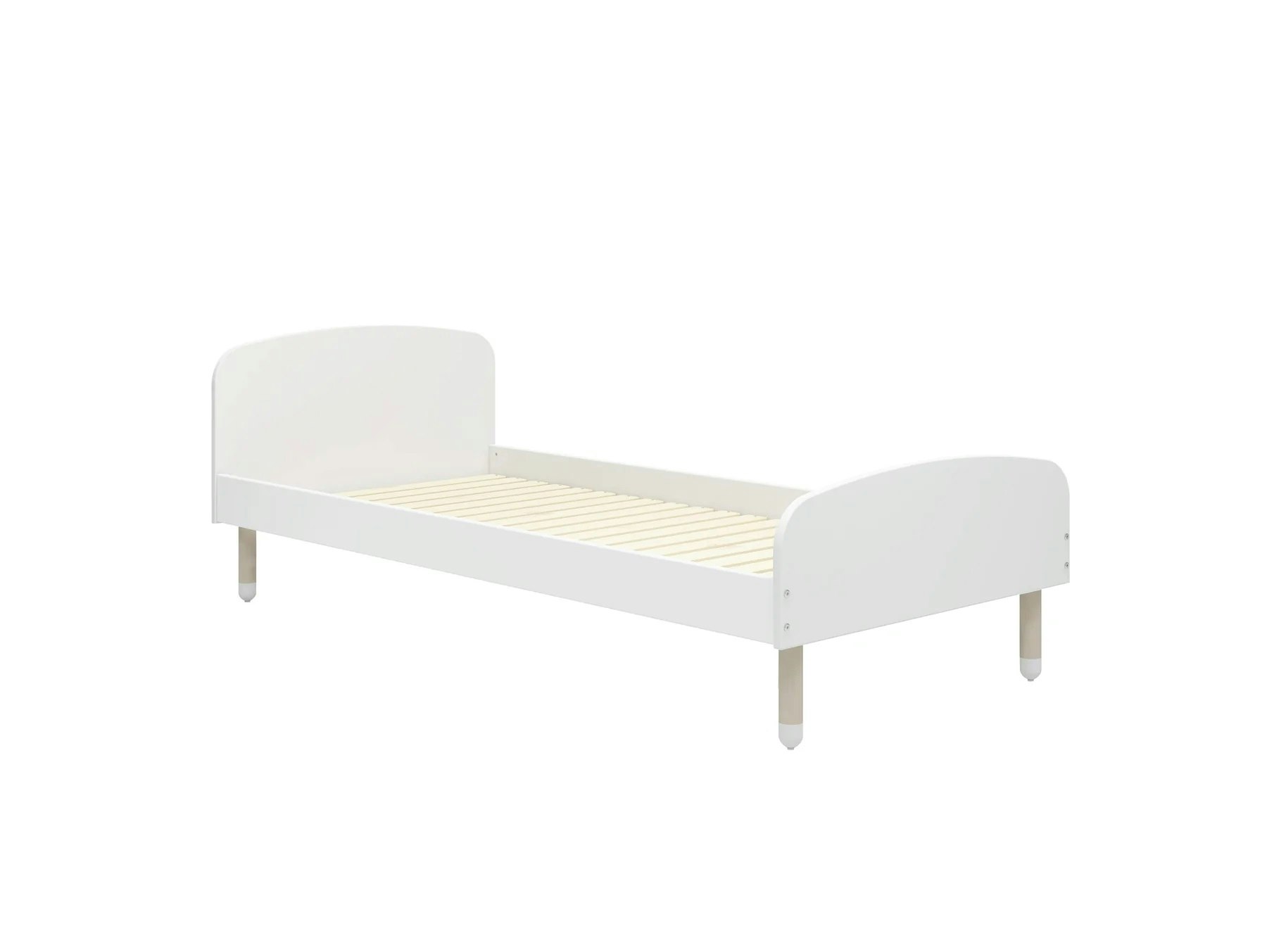 Flexa, single bed 90x190 cm Dots, white 