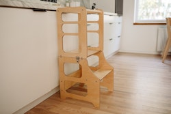 Duck Woodworks, Byggbar kökspall med rutschkana, natur