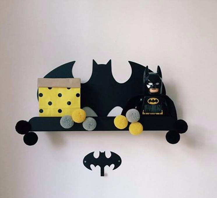 Metal shelf for children's room, Batman 