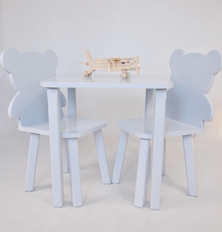 Möbelset Teddy, 2 stolar och ett bord 