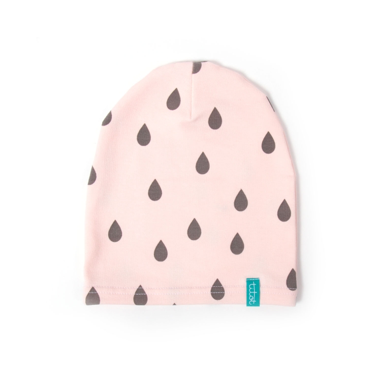 Baby hat  pink drops Baby hat  pink drops