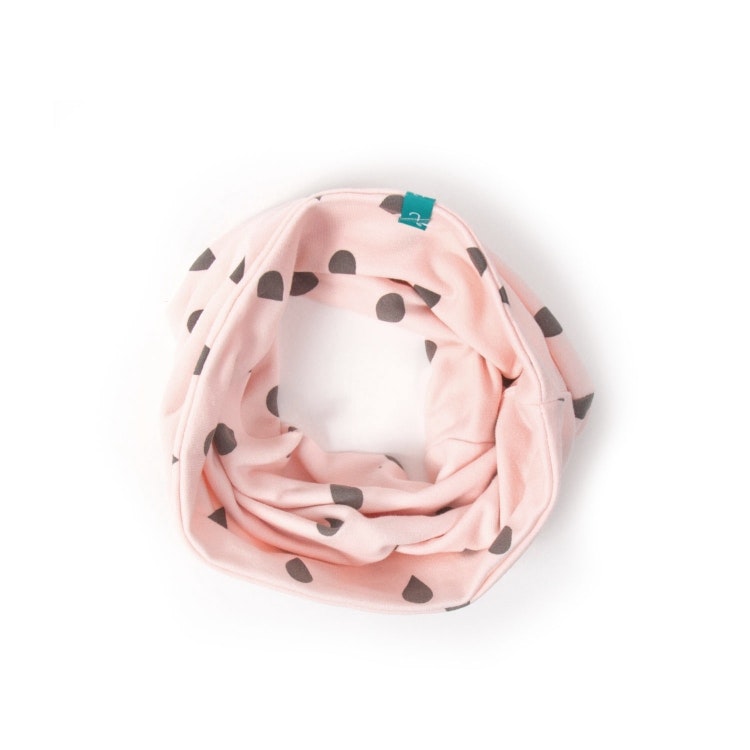 Tube scarf baby pink drops Tube scarf baby pink drops