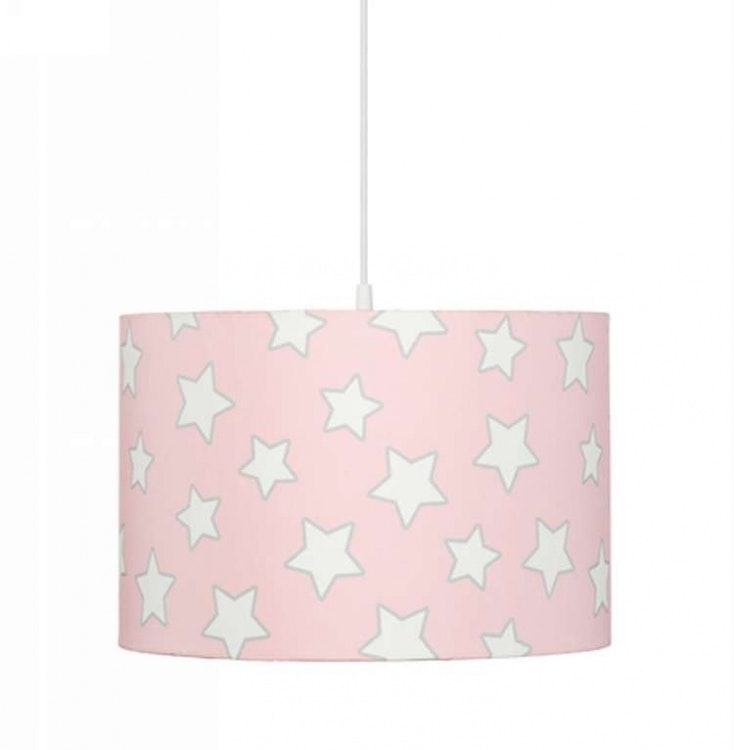 Ceiling lamp pink stars 