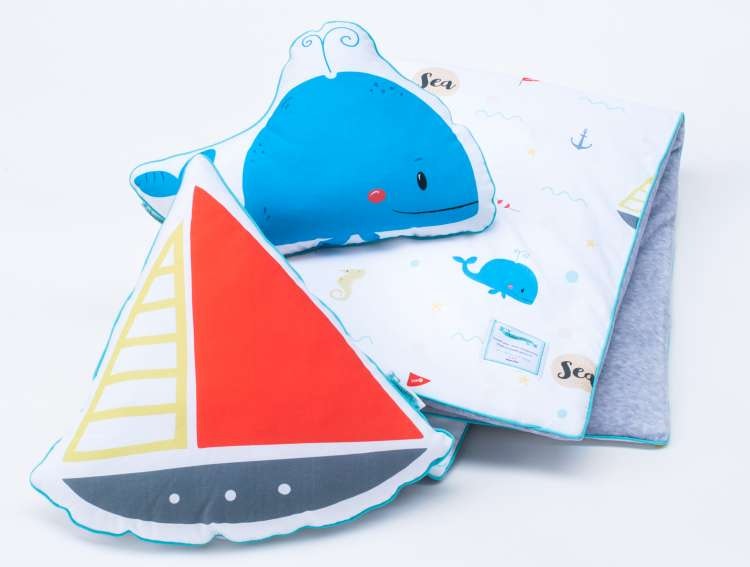 Baby blanket, babypled, play data 80x100 adventure in the sea 