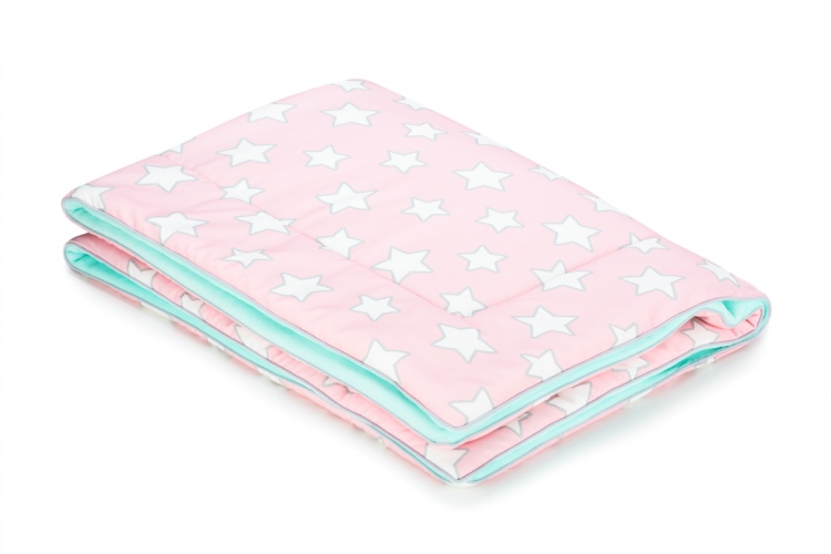 Children's blanket 80x100 pink stars 