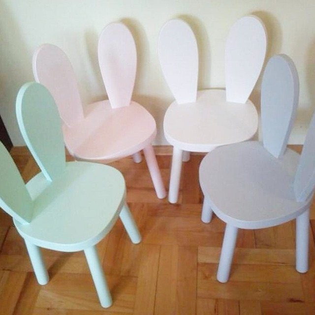 Set of two rabbit chairs for children Set of two rabbit chairs for children