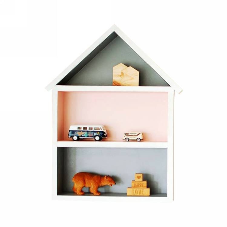 House shelf pink and grey,XL House shelf pink and grey,XL