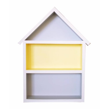 House shelf grey&yellow, XL
